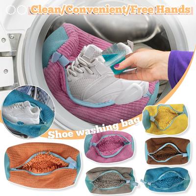 Schuhputzbeutel Schuhputzbeutel Schuhwaschbeutel Putzbeutel Schuhreinigungs-Wäschebeutel Wiederverwendbarer Schuhwaschbeutel