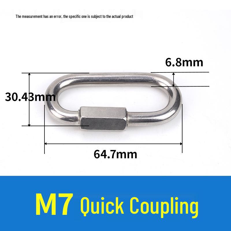304 Stainless Steel Quick Link Carabiner Ring M3.5-M12