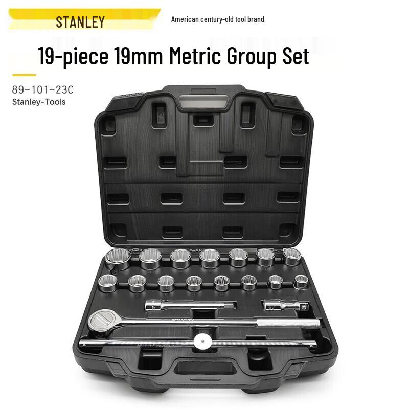 Stanley 19-Piece Metric Socket Set