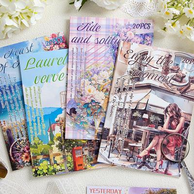 Yuezhen ZABC Zhilan Mantdi Waterproof PET Die-cut Sticker Book for Journals