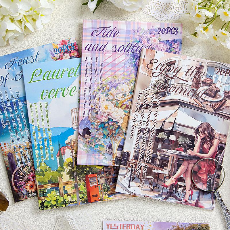 Yuezhen ZABC Zhilan Mantdi Waterproof PET Die-cut Sticker Book for Journals