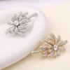 Women Brooch High-Gloss Rhinestone Inlay Sparkling Irregular Shape Lapel Pin Non-Slip Buckle Scarf Badge Clothing Sweaters Collars Bags Accessories