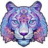 Adult children's wooden puzzle tiger cat a3 birthday gift for father