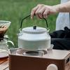 1100ml Outdoor Camping Kettle Whistling Teas Kettle Aluminum  Teapot Light Weight Portable Coffee Pots for Stovetop
