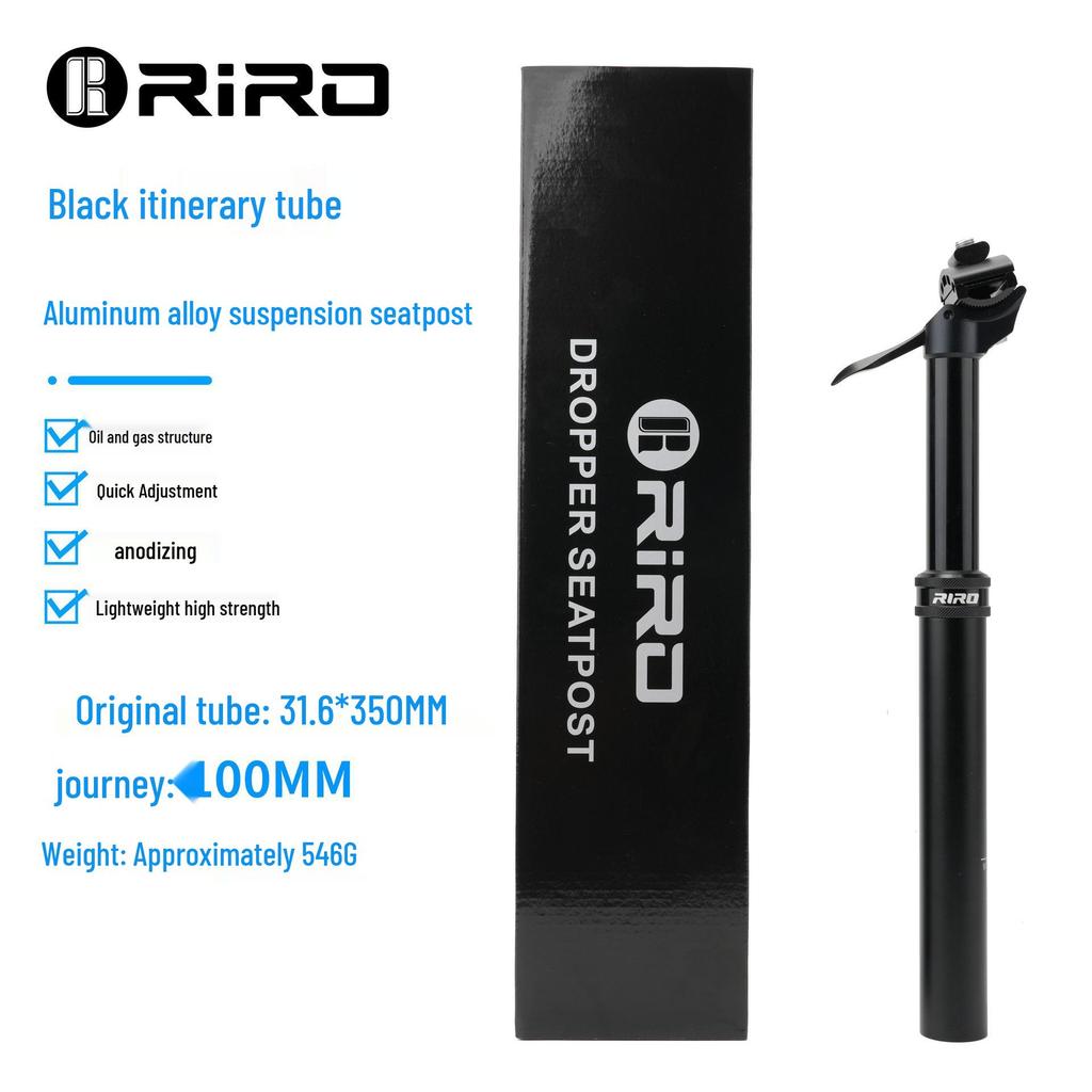 RIRO Adjustable Aluminum Alloy Dropper Seatpost for Cycling