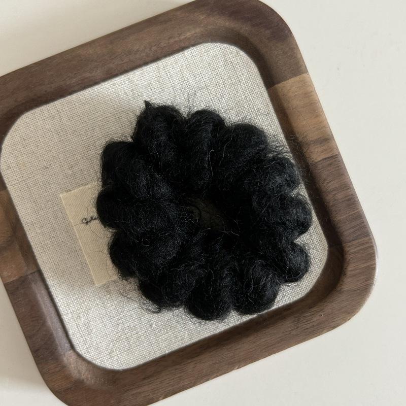 Telephone Wire Elastic Hair Rubber Bands Wool Spiral Hair Ties Rings Women Plush Ponytail Holder Tie Hair Hoop Hair Accessories