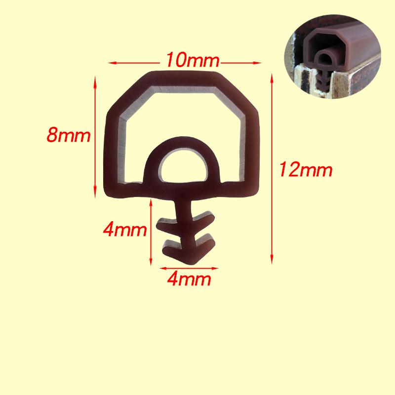 New Generation of Silicon Rubber Sealing Strips Crash Soundproof Door Thong Strip Door/ Window Sealed Slot Type Square Premium