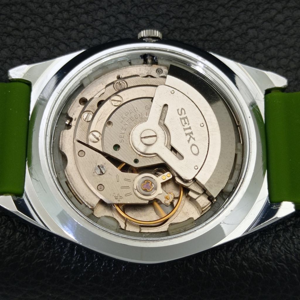 VINTAGE SEIKO AUTOMATIC 6309A REFURBISHED JAPAN MENS GREEN DIAL WATCH a443005-1