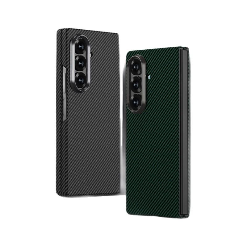 Samsung Z FOLD7 Ultra-tenké ochranné pouzdro s texturou karbonových vláken - Jednobarevné, Skládací design