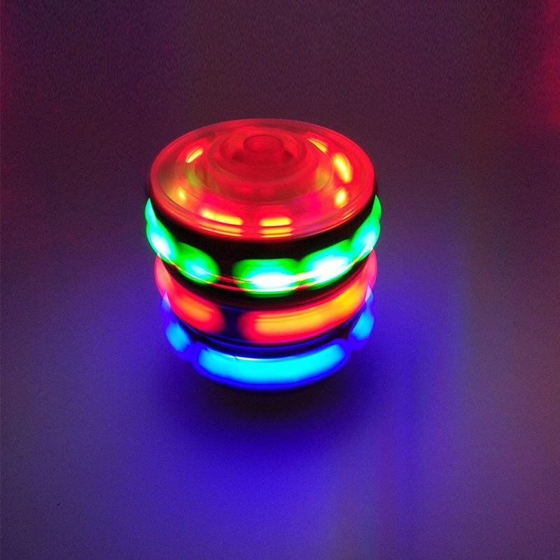 Top Spinning Music Toy Gyroscope Color Conversion Flash Light Gift Children
