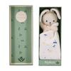 Doudou lapin blanc en micro-velours - KALOO - Carre douceur - 0 mois et plus