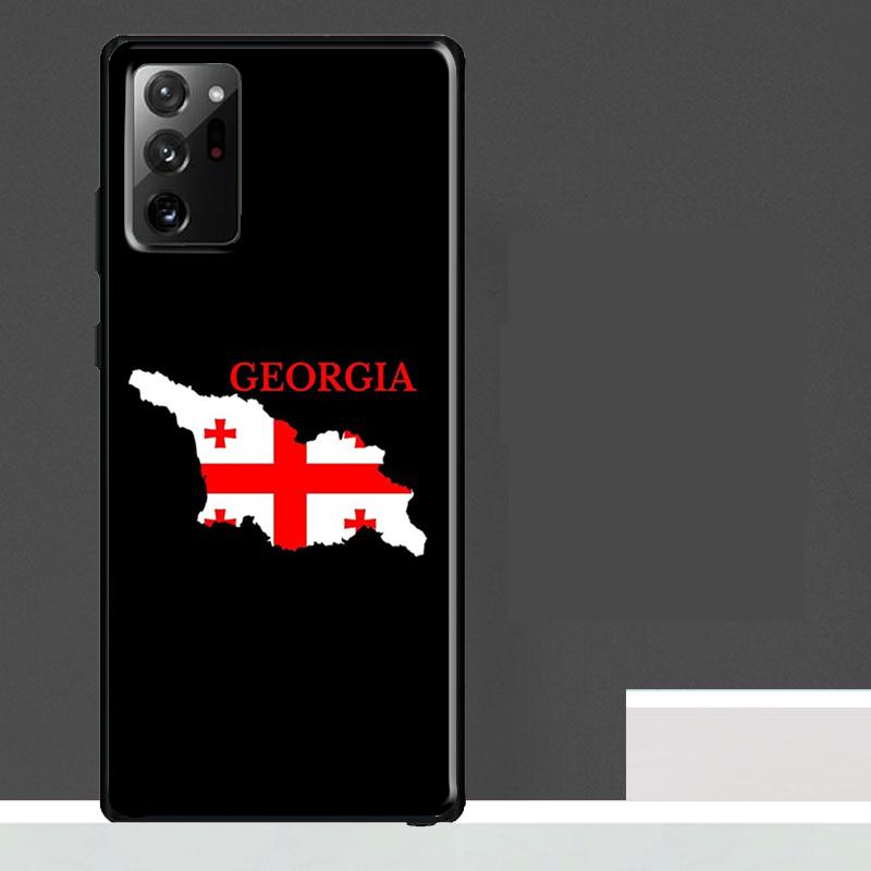 Georgia Flag Case For Samsung Galaxy S23 S24 S25 Ultra S9 S10 S20 S21 S22 Plus S23 FE S25 FE Phone Cover