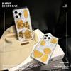 Gold foil iphone11 is suitable for Apple 11pro mobile phone case, Epoxy 11 New Year's fortune protective case 11tpu transparent.