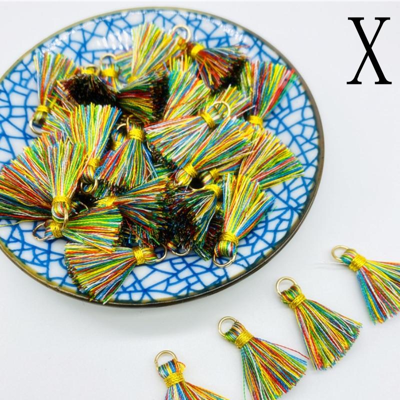 100-10pcs Polyester Trim Fringe Tassel Sewing Curtains Accessories DIY Keychain Cellphone Straps Pendant Tassels Jewelry Making