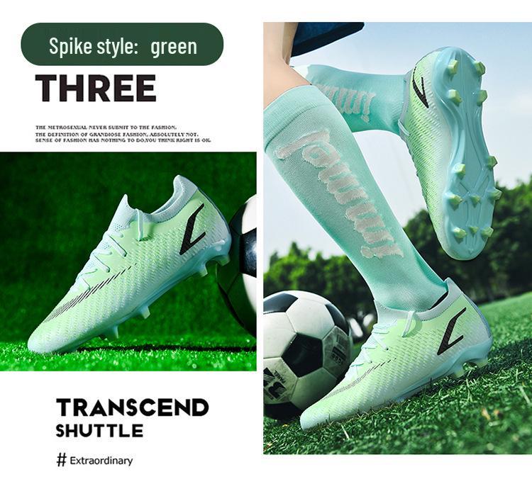 Unisex AG Long-Spike Non-Slip Soccer Shoes for Artificial Turf