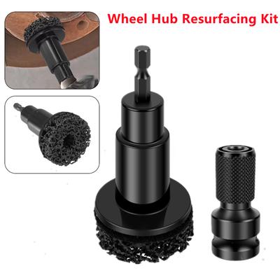 Car Wheel Hub Grinder Rust Grinding Removal Tool Auto Wheel Hub Brush Brake Grinding Cleaner Kit Rust Remover Polishing Tool