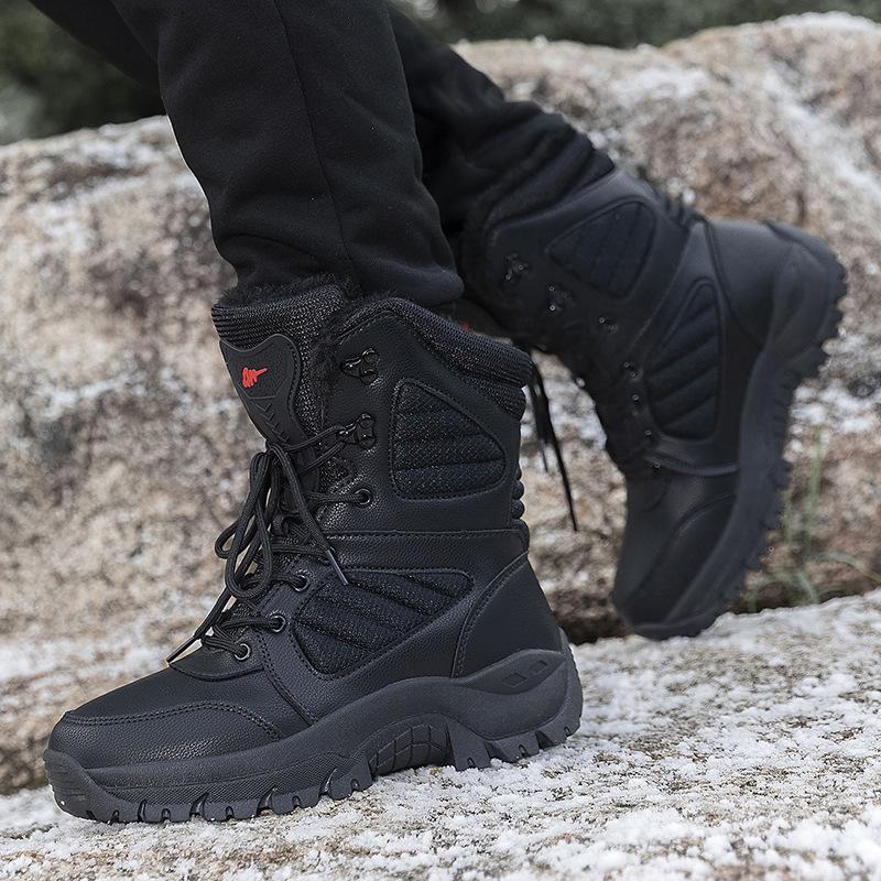 New Snow Boots Outdoor Skiing Warm Cotton Shoes Waterproof, Cold-proof and Windproof High-top Cotton Boots