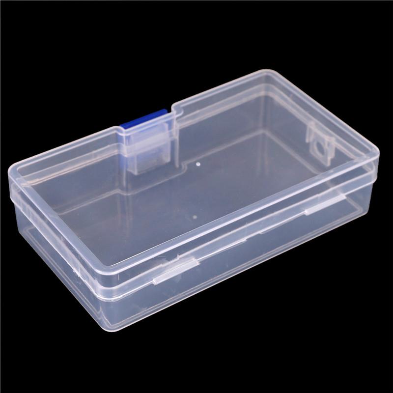 Plastic Clear Parts Storage Box Jewelry Craft Container Organizer Case