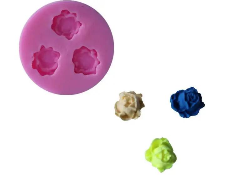 3D Rose Silicone Molds Flower Shape Fondant Chocolate Cake Sugarcraft Baking Decorating Tool Home Decor Candy Accessories Tools