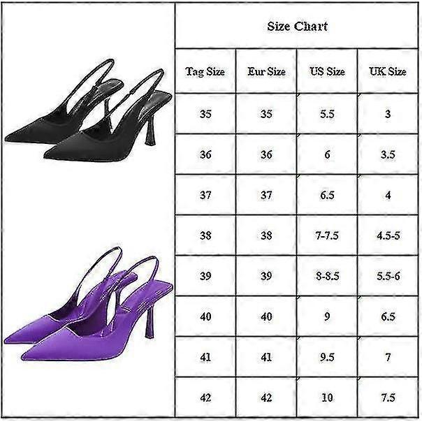 Women's Pointed Toe Heels Sandals Party Ankle Strap Slingback Stiletto High Heels Slip On Mules Shoes-37-Red