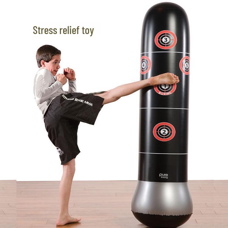 Durable Inflatable Boxing Punch Bag for Adults & Kids