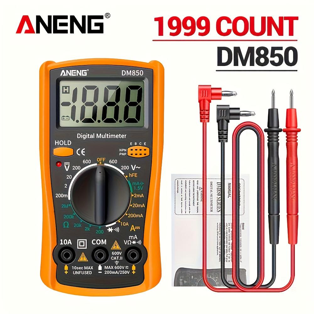 ANENG DM850 Professional Auto-Ranging Digital Multimeter with 1999 Counts Display Voltage Meter for Electrical Measurement Circuit Tester Troublesh