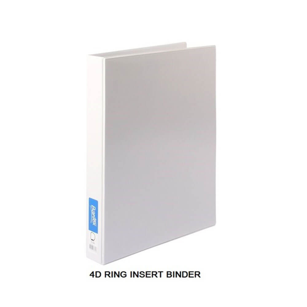 Bantex 4 D-Ring Einsteckordner Weiß 38mm A3 (Landschaft)