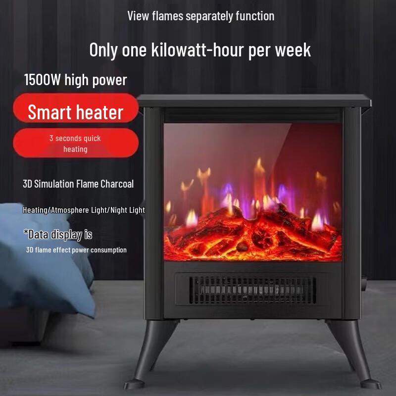 Dekasen 3D Flame Fireplace Heater