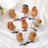 10PCS 3D Capybara Spring Hair Clip Kawaii Animal Hairpin Cartoon Cute Plush Hairpin Duckbill Clips Bangs Clips Hair Accessories