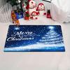 Merry Christmas Snowflake Welcome Doormat, Non-Slip Washable Fade-Resistant Rug for Indoor Outdoor Multi-Room Holiday Decor
