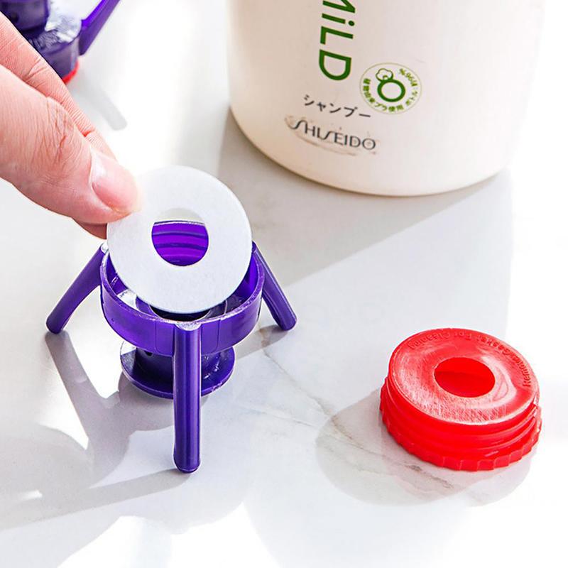 3 /6Pcs Bottles Stand Cap Kit Set Easy Pour Out Thick Liquid Bottle Emptying Kit Women Make-Up Kitchen Bathroom