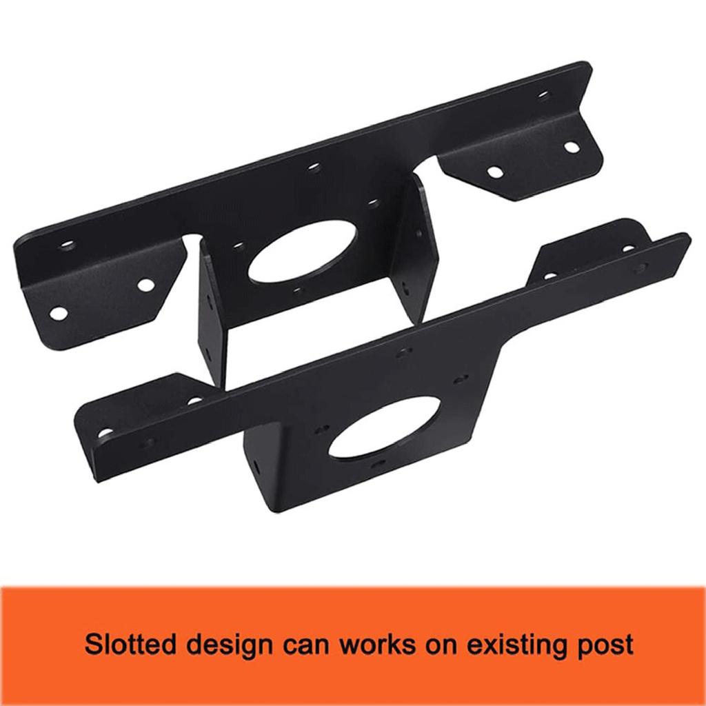 Heavy Duty Pergola Corner Brackets Extension Wood Post Metal T Shaped Bracket Hardware 3-Way Right Angles Bracket