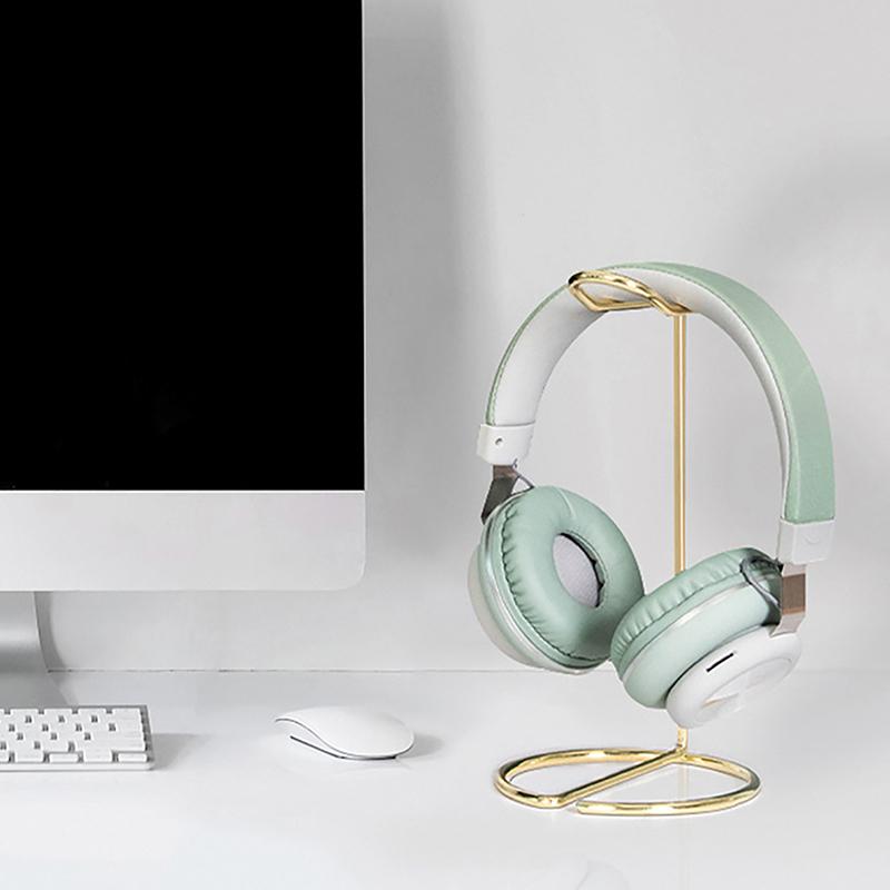 1Pc Iron Line Headphone Stand Metal Support Headset Stand Rack Cute Bluetooth Wireless Headphones Holder Support Gamer Helmet