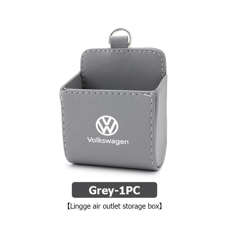 Leather Car Seat Door Storage Box Phone Sunglasses Holder For Volkswagen VW Golf 4 5 6 7 Polo Jetta Sagitar Magotan Passat B5 B6 TGF8