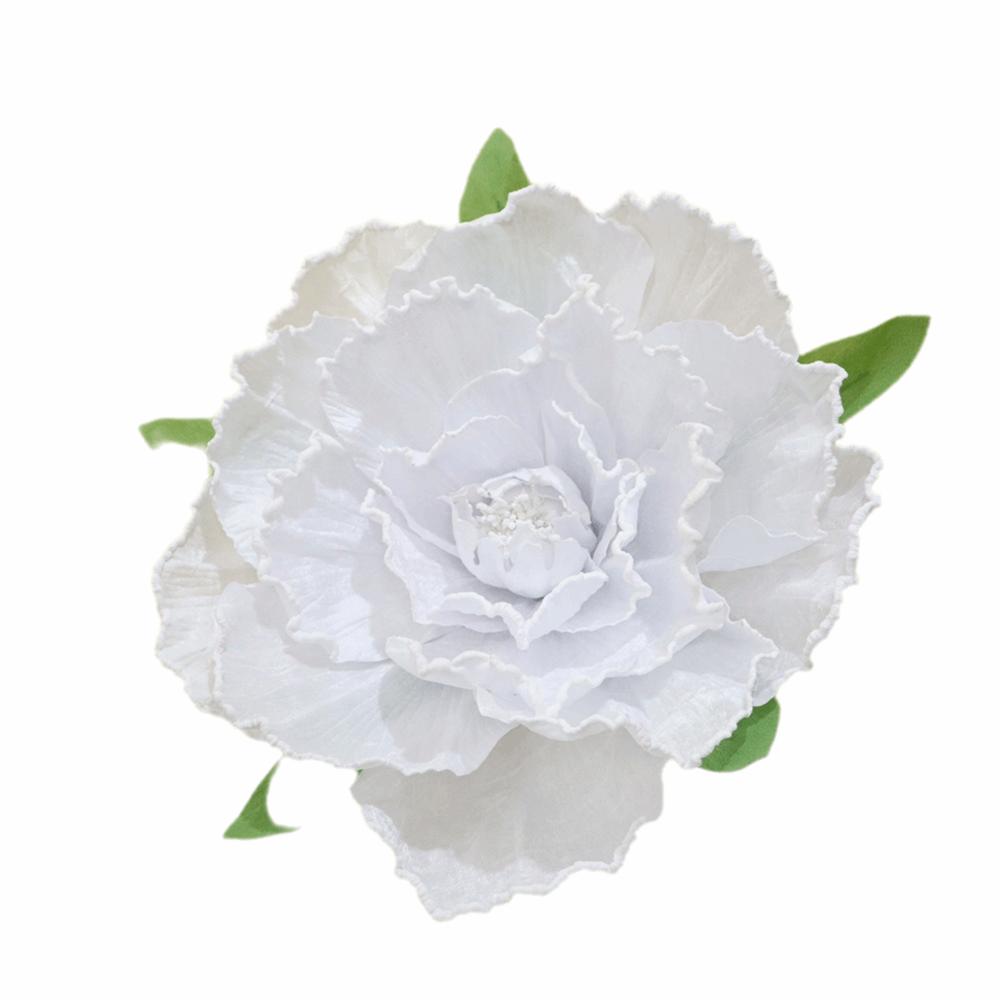 

High Quality Giant Velvet Peony Handmade Artificial Large Foaming Velvet Peony Garden Decoration белый