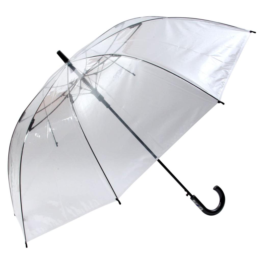 Attain POE Automatic 70cm Rib 3361 Umbrella, Windproof, Length, Clear,