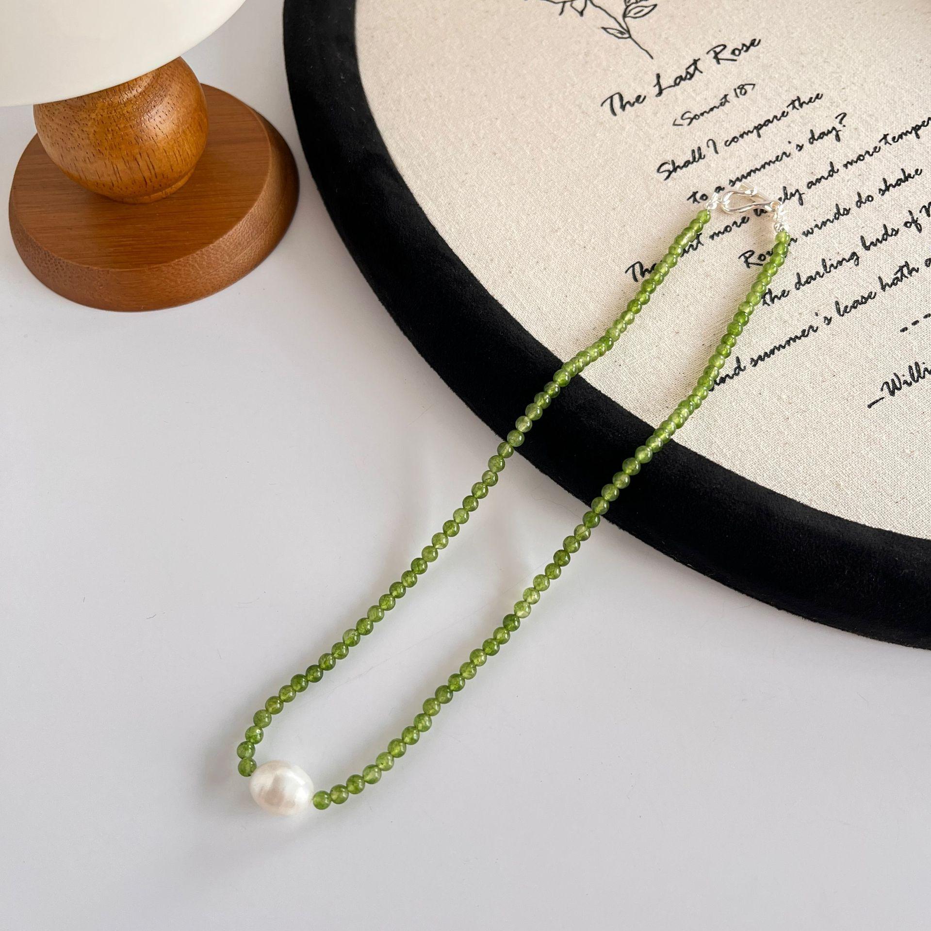 

Ожерелье из агата Sophie Ancola, женская одинарная жемчужина в стиле барокко, классическая цепочка на ключицу