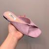 Flat-bottomed slippers women's outer wear 2025 new summer cool slippers fairy shoes comfortable and versatile beach with skirt sandals