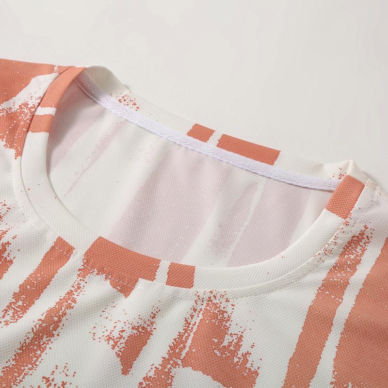 Men's Plus Size Abstract Print T-Shirt, Short Sleeve Quick Dry Breathable Tee (5XL-12XL)