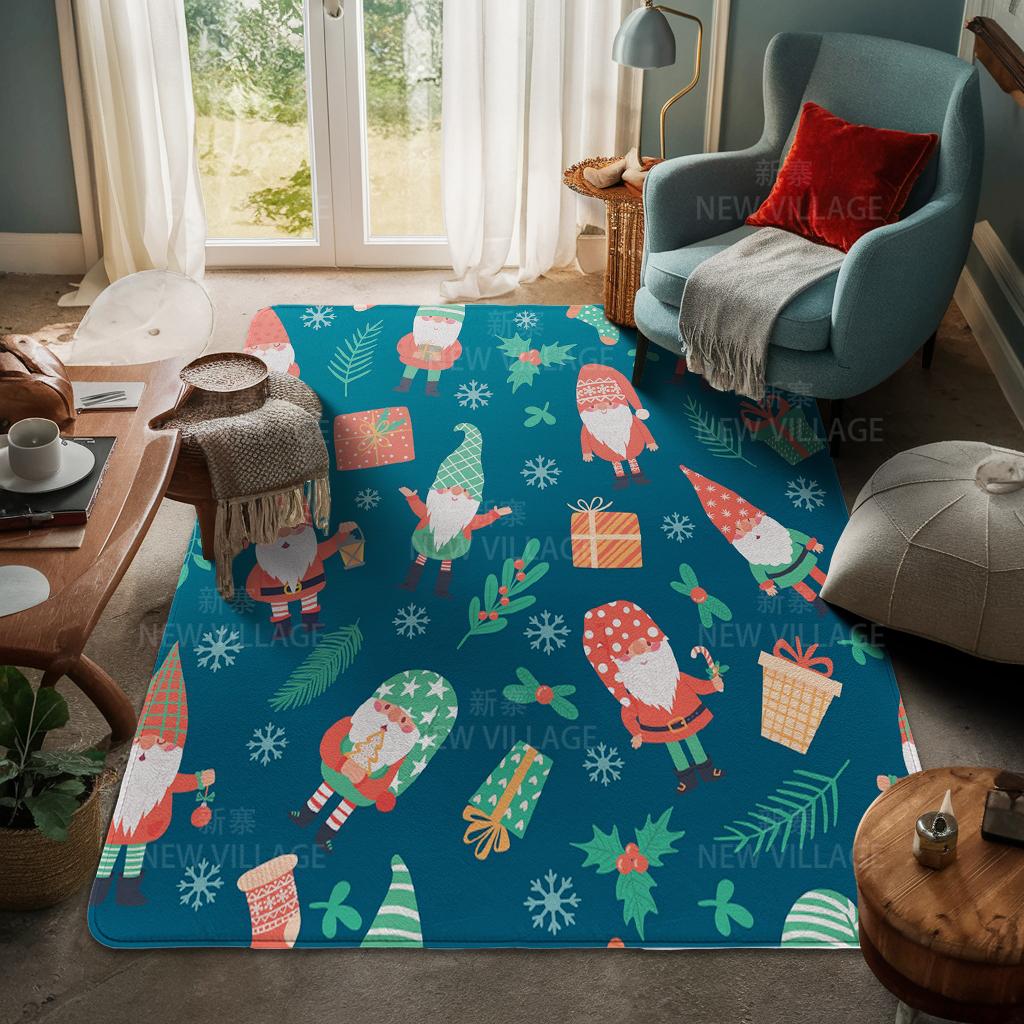House entrance carpet Home door mat Living Room Bath Foot bathroom non-slip water absorption rugs bath Merry Christmas winter