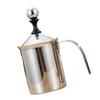 Manual Milk Frother Fine Foaming Ergonomic Handle Stainless Steel Coffee Milk Frother for Home Use