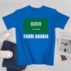 Unisex Short TShirt Vintage Saudi Arabia Flag For Saudi Arabian Gift Tshirt Tees Oneck T Shirts WoUnisex Boys 100 Cotton Unisex