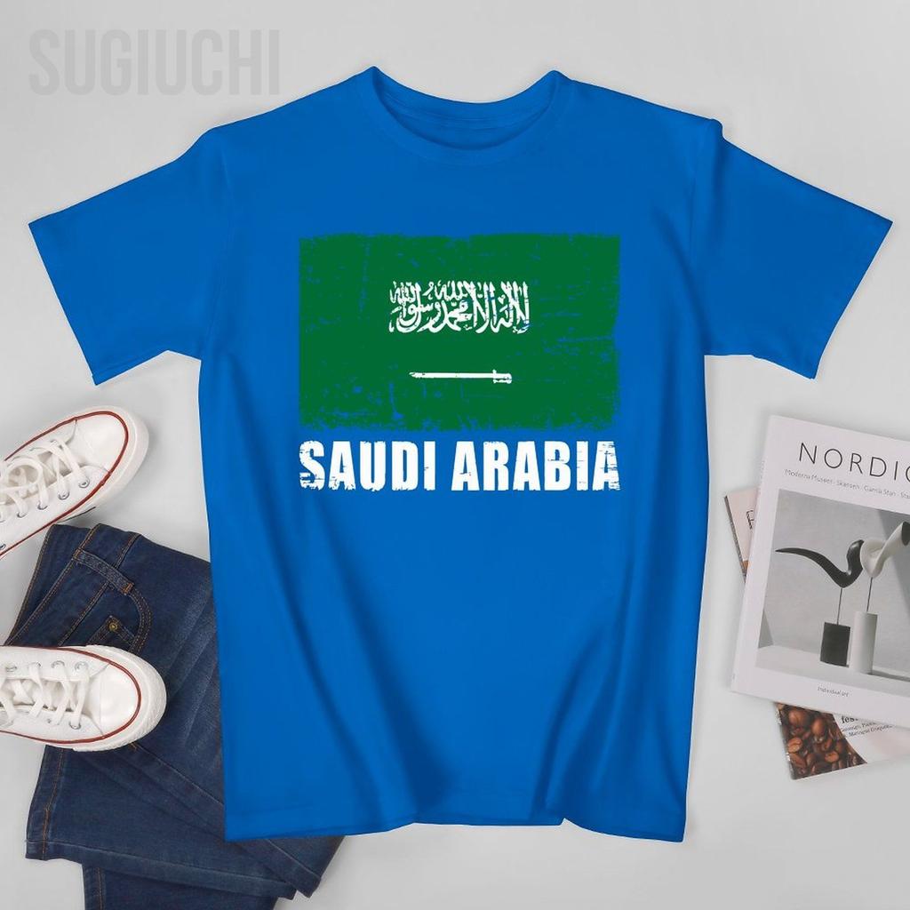 Unisex Short TShirt Vintage Saudi Arabia Flag For Saudi Arabian Gift Tshirt Tees Oneck T Shirts WoUnisex Boys 100 Cotton Unisex