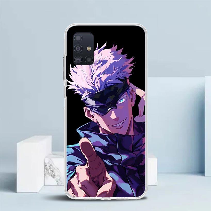 Kaisen J-Jujutsu Gojo Satoru Phone Case For Samsung Galaxy A52 A32 A22 A12 A51 A50S A30S A10S Note 20 Ultra 10 S10 Plus A31 A20