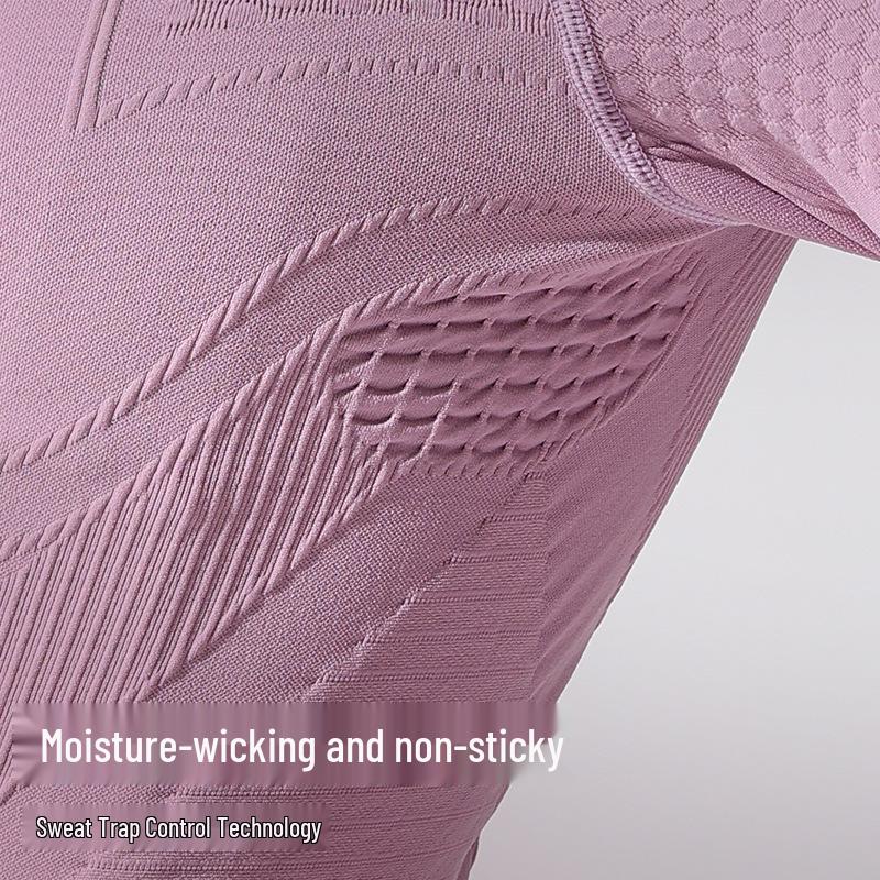 Ciepły strój do jazdy na rowerze i biegania – Odprowadzający pot, szybkoschnący, z długim rękawem na jesień/zimę do fitnessu na świeżym powietrzu