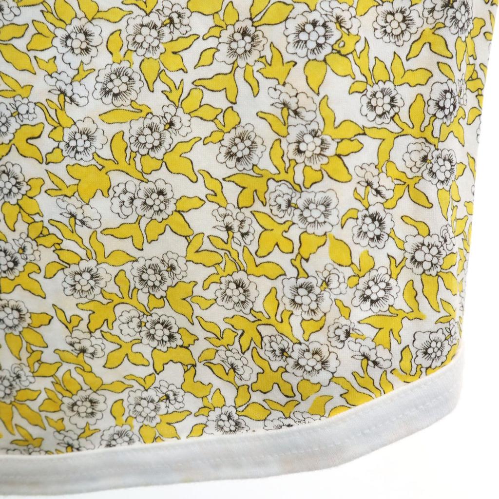 BEAMS BOY Made In Japan Floral French Sleeve Knee-length Dress White Women Used