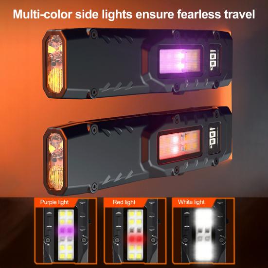 LED Flashlight with Power Display High Lumens Super Bright Waterproof Compact Portable Rechargeable Handheld Flashlight