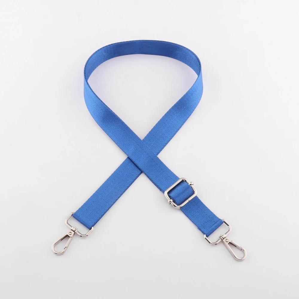 Shoulder Bag Strap Fashion Wide Replacement Strap For Bags Nylon Woman Messenger Bag Accessories Silver Metal Buckle Bag Straps