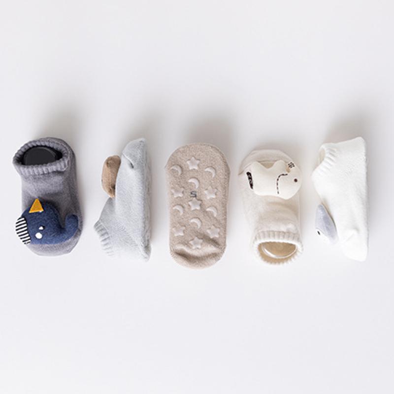 Anti-slip Baby Floor Socks High Quality Cotton Toddler Short Sock Cute Animals Children Boat Sock Boy Girl Kids Cartoon Footwear