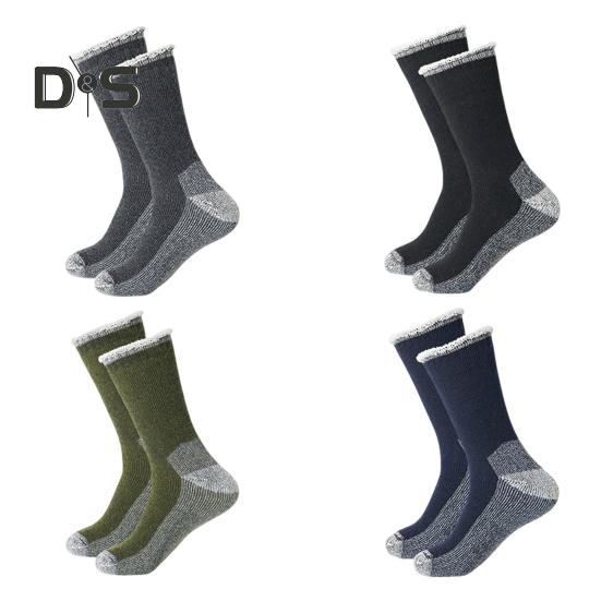 1 pár unisexových zimných ponožiek Stredotrubkové vlnené ponožky na turistiku Športové pranie v práčke Odvádzajúce vlhkosť udržujú v teple Protišmykové každodenné pančuchy